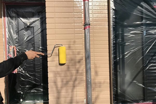 広島県東広島市　外壁塗装　下地処理　水谷ペイント ナノコンポジットW
